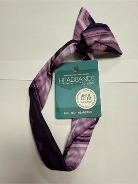 Purple Quartz Knotted Headband NWT Headbands of Hope
